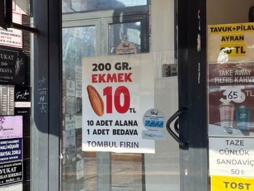 Eskişehir'deki esnaftan kampanya 10 Ekmek Alana 1 Ekmek Bedava 