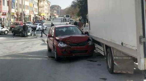 Eskişehir'deki kaza ucuz atlatıldı!