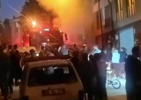 Eskişehir'deki korkutan yangını canlı canlı izletti