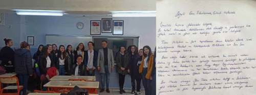 Eskişehir'deki miniklere duygulandıran mektup