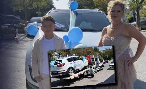 Eskişehir'deki sünnet düğününde ilginç anlar: Çekiciyle geldi...