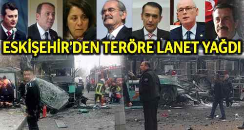 Eskişehir'den teröre lanet yağdı