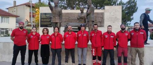 Eskişehir'den yola çıkan DAK ekibi 30 Ağustos'ta Dumlupınar'ı ziyaret etti