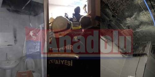 Eskişehir Doğan Aslan Bey Öğrenci Yurdu'nda yangın