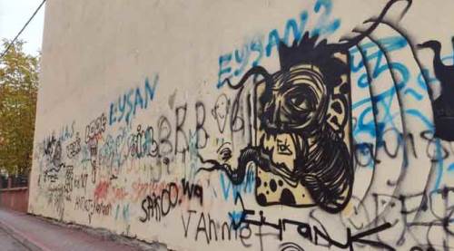 Eskişehir duvarlarında büyük çirkinlik