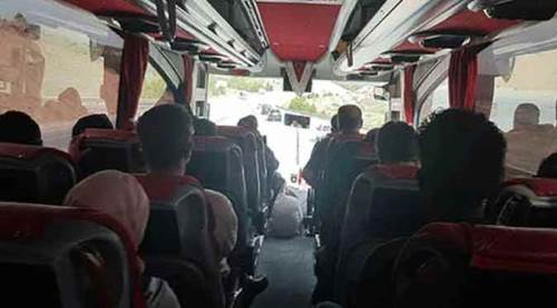Eskişehir'e balık istifi yolculuk! İnanılmaz görüntüler...