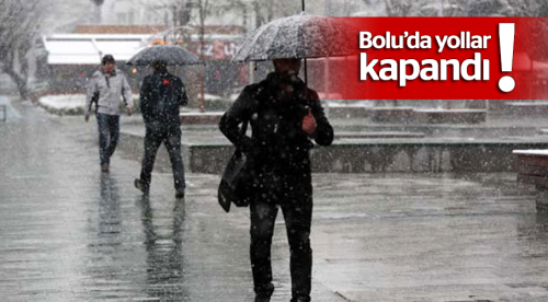 Eskişehir'e Nisan'da kar yağdı