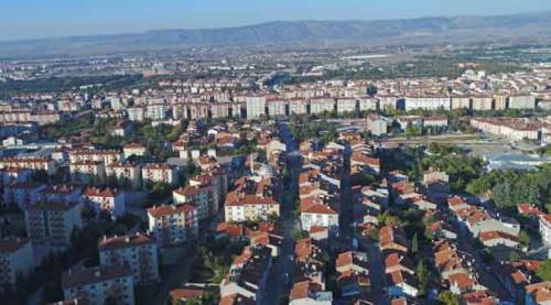Eskişehir'e yukarıdan bakınca...