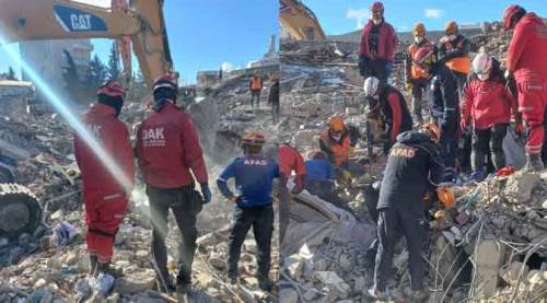 Eskişehir ekibi can kurtarma mücadelesini sürdürüyor