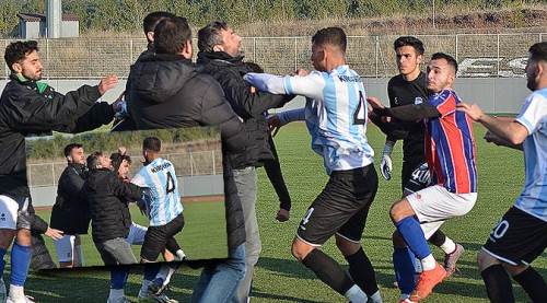 Eskişehir ekibine saldırı! Ortalık savaş alanına döndü