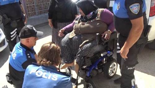 Eskişehir Emniyeti'nden büyük sürpriz: Yeni tekerlekli sandalyesine kavuştu