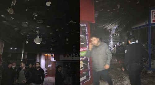 Eskişehir Esnaf Sarayı'nda korkutan yangın!