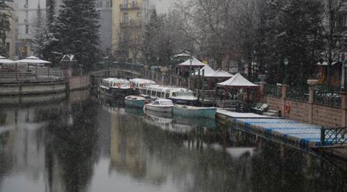 Eskişehir güne kar ile başladı