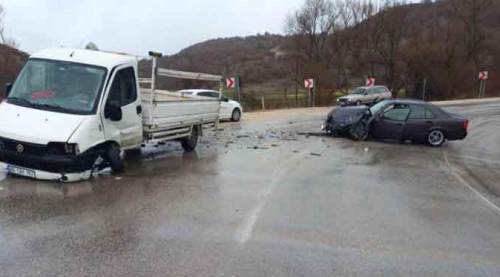Eskişehir güne kaza ile başladı