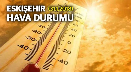 Eskişehir Hava Durumu (31.1.2018)
