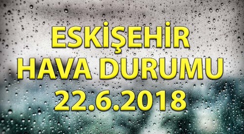 Eskişehir Hava Durumu 22.6.2018