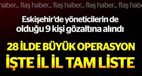 Eskişehir HDP'ye operasyon 9 gözaltı