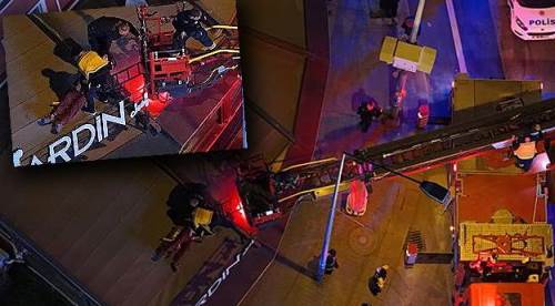 Eskişehir'i hareketlendiren olay: Kafenin üstüne böyle düştü!