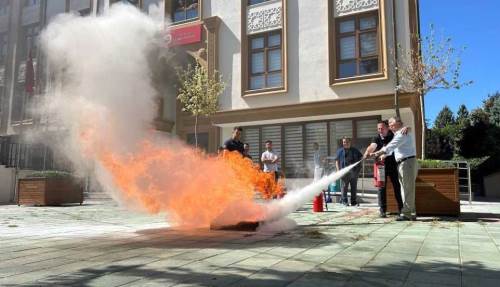 Eskişehir İl Müftülüğü personeline afet ve yangın farkındalık eğitimi
