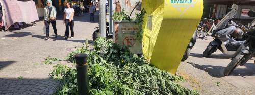 Eskişehir'in en işlek caddesinde bakım çalışması