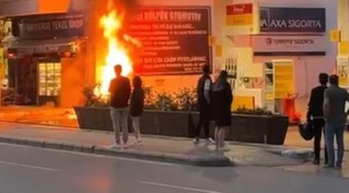 Eskişehir'in göbeğinde bir anda alev topuna döndü!