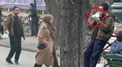 Eskişehir'in göbeğinde güpegündüz "bali" çekip...