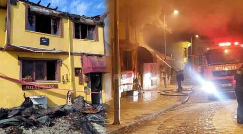 Eskişehir'in göbeğinde yangın paniği