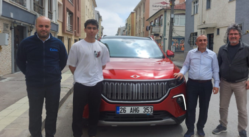 Eskişehir'in ilk TOGG'u onun oldu