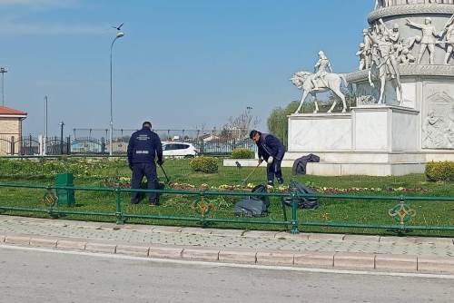 Eskişehir'in önemli noktasında temizlik çalışması