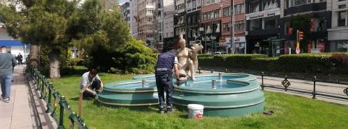 Eskişehir’in süs havuzları yaza hazırlanıyor