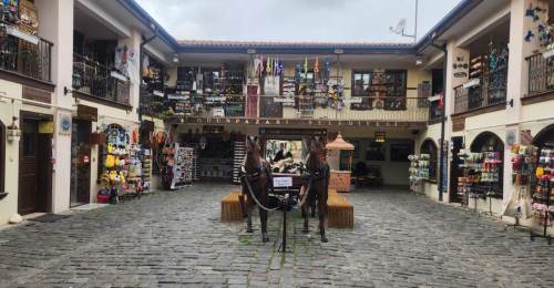 Eskişehir'in turistik bölgesi soğuk havada sessizliğe büründü