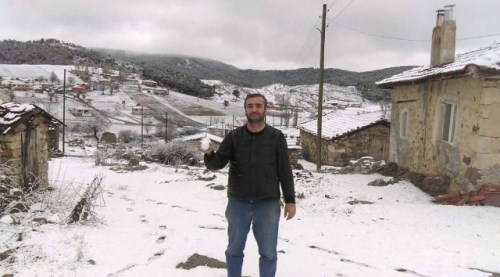 Eskişehir’in yüksek kesimlerine kar yağdı