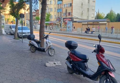 Eskişehir kaldırım işgalinden şikayetçi