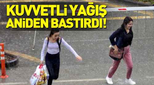 Eskişehir kuvvetli sağanak yağmura teslim