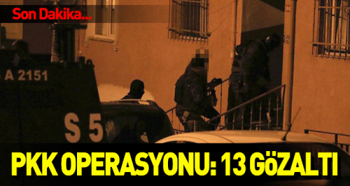 Eskişehir merkezli PKK operasyonu: 13 gözaltı