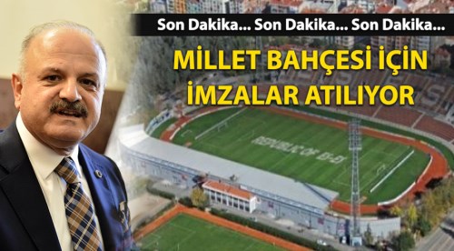 Eskişehir Millet Bahçesi için imzalar atılıyor