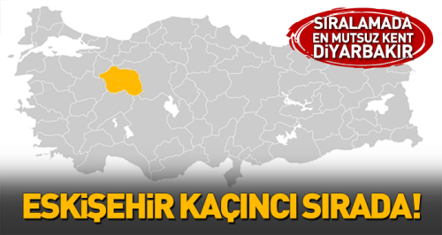Eskişehir nüfusunun yüzde 9,33’ü mutsuz