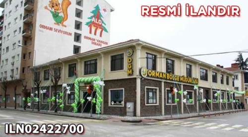 Eskişehir Orman Bölge Müdürlüğü'nden hizmet alım ilanı