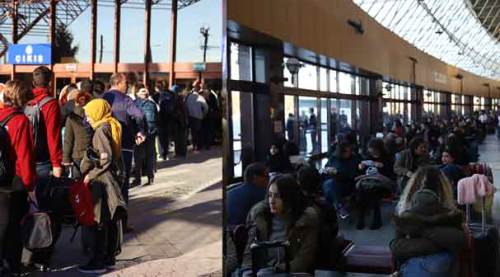 Eskişehir Otogarında 29 Ekim yoğunluğu