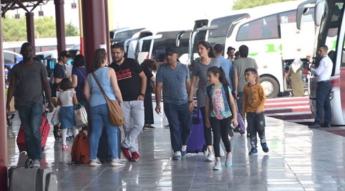 Eskişehir otogarında bayram yoğunluğu