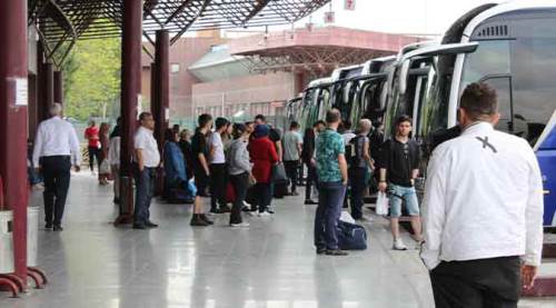 Eskişehir otogarında büyük hareketlilik!