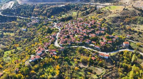 Eskişehir Sarıcakaya'dan sonbaharın büyüleyen manzarası!