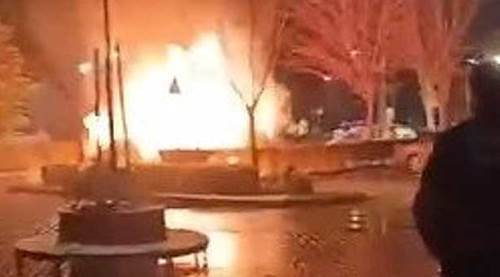 Eskişehir Şehir Hastanesi otoparkında korkutan yangın!