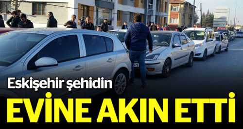 Eskişehir şehit evine akın etti