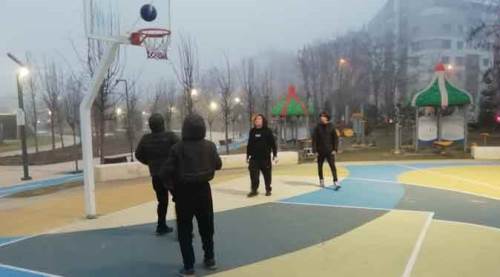 Eskişehir soğuğu da onları durduramadı 