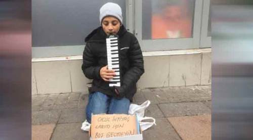 Eskişehir soğuğunda yürek burkan görüntü!