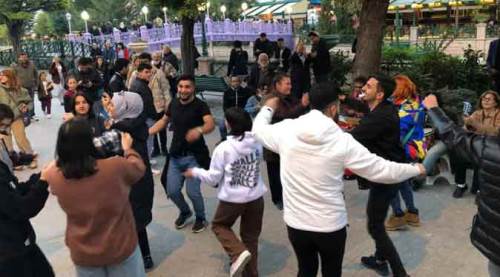 Eskişehir soğuğunu böyle unuttular
