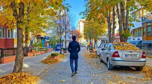 Eskişehir sokaklarında sonbahar rüyası!