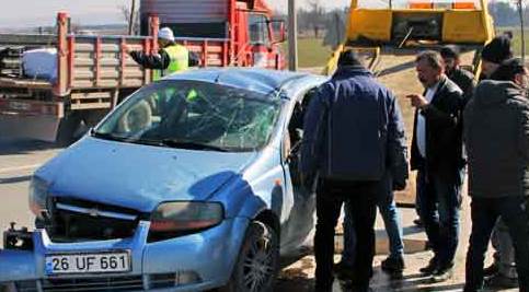 Eskişehir trafiğinde "makas" kazası: 1 yaralı