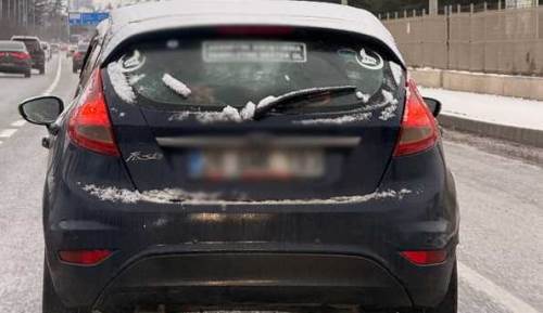 Eskişehir trafiğinde gülümseten uyarı